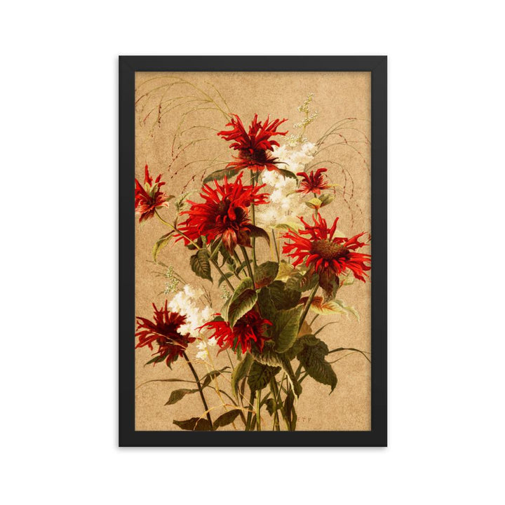 Balsam und Spiraea - Poster im Rahmen Boston Public Library schwarz / 30x45 cm artlia