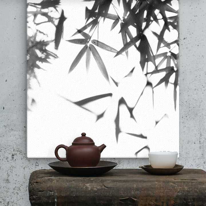 Bamboo Leaves Bambusblätter - Leinwand Kuratoren von artlia artlia