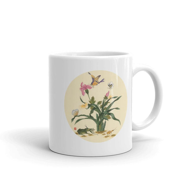 Blumen, Schmetteringe und Frosch - Tasse Misun Kim 0,33 L artlia