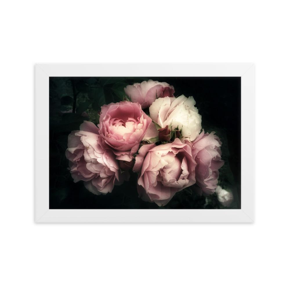 Bouquet Of Peonies Strauß Pfingstrosen - Poster im Rahmen artlia Weiß / 21×30 cm artlia