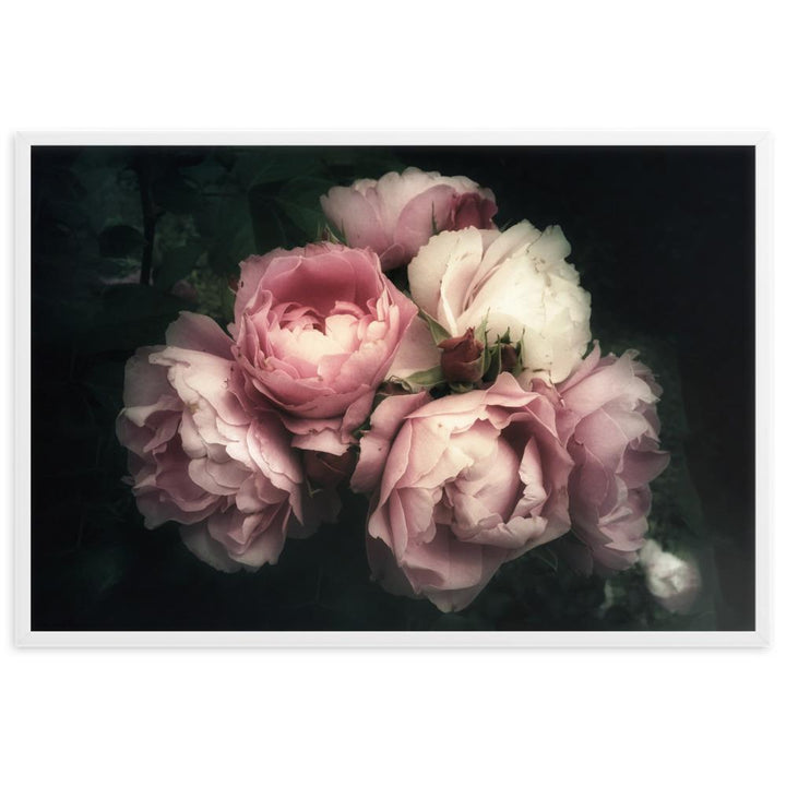 Bouquet Of Peonies Strauß Pfingstrosen - Poster im Rahmen artlia Weiß / 61×91 cm artlia