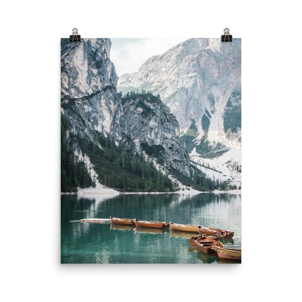 Braies lake 2 - Poster Kuratoren von artlia 41x51 cm artlia