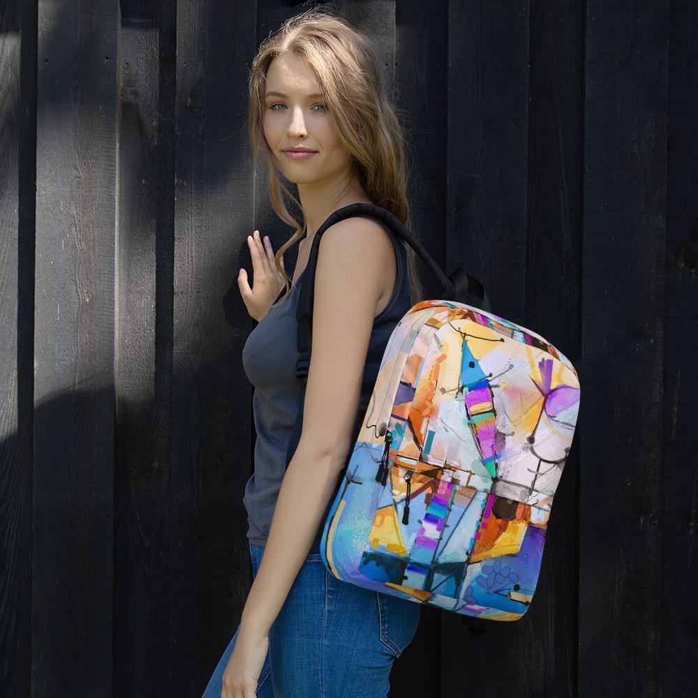 Bunte Fantasie - Rucksack mit Vordertasche Kuratoren von artlia artlia