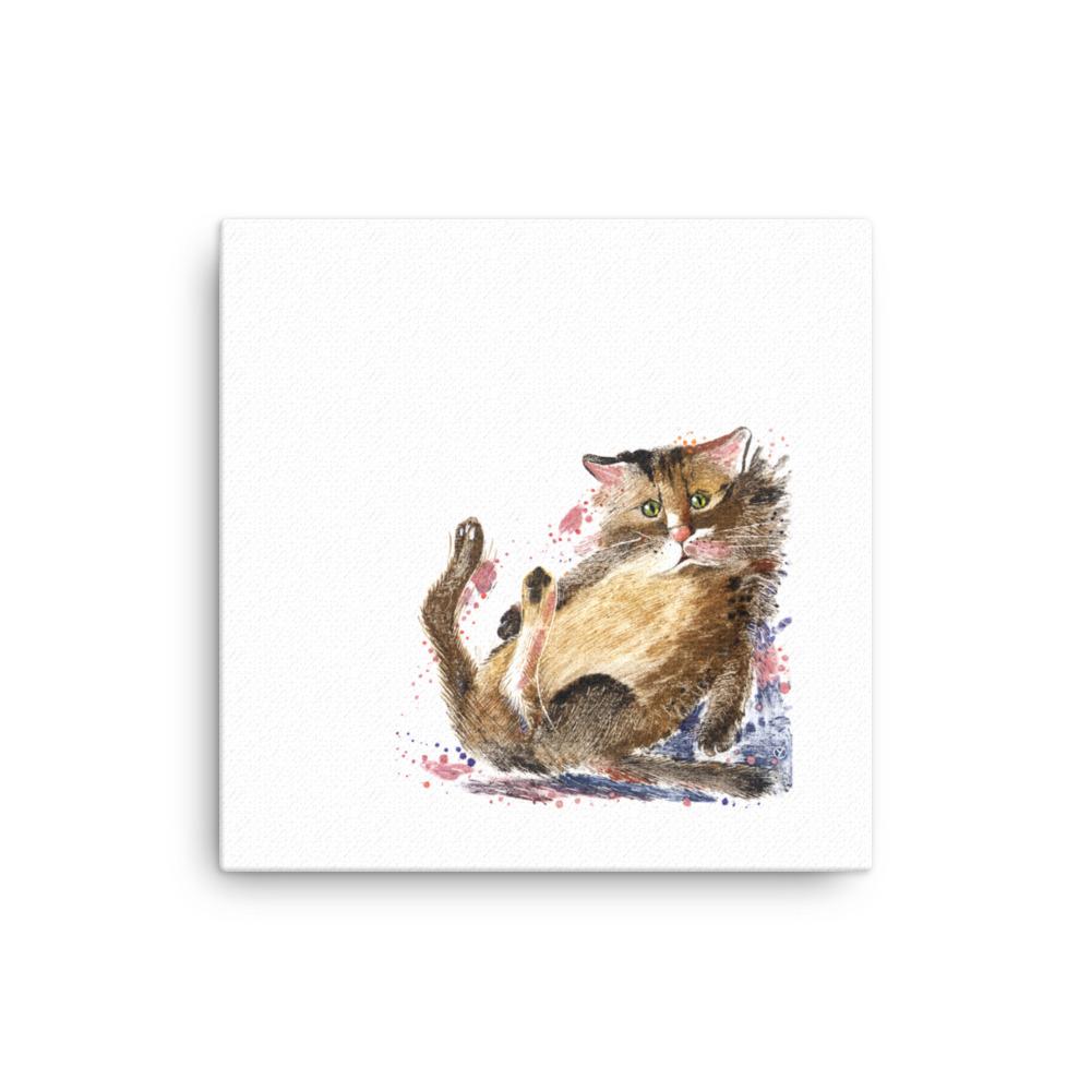 Dom Katze - Leinwand Sergej Uchatsch 16×16 artlia