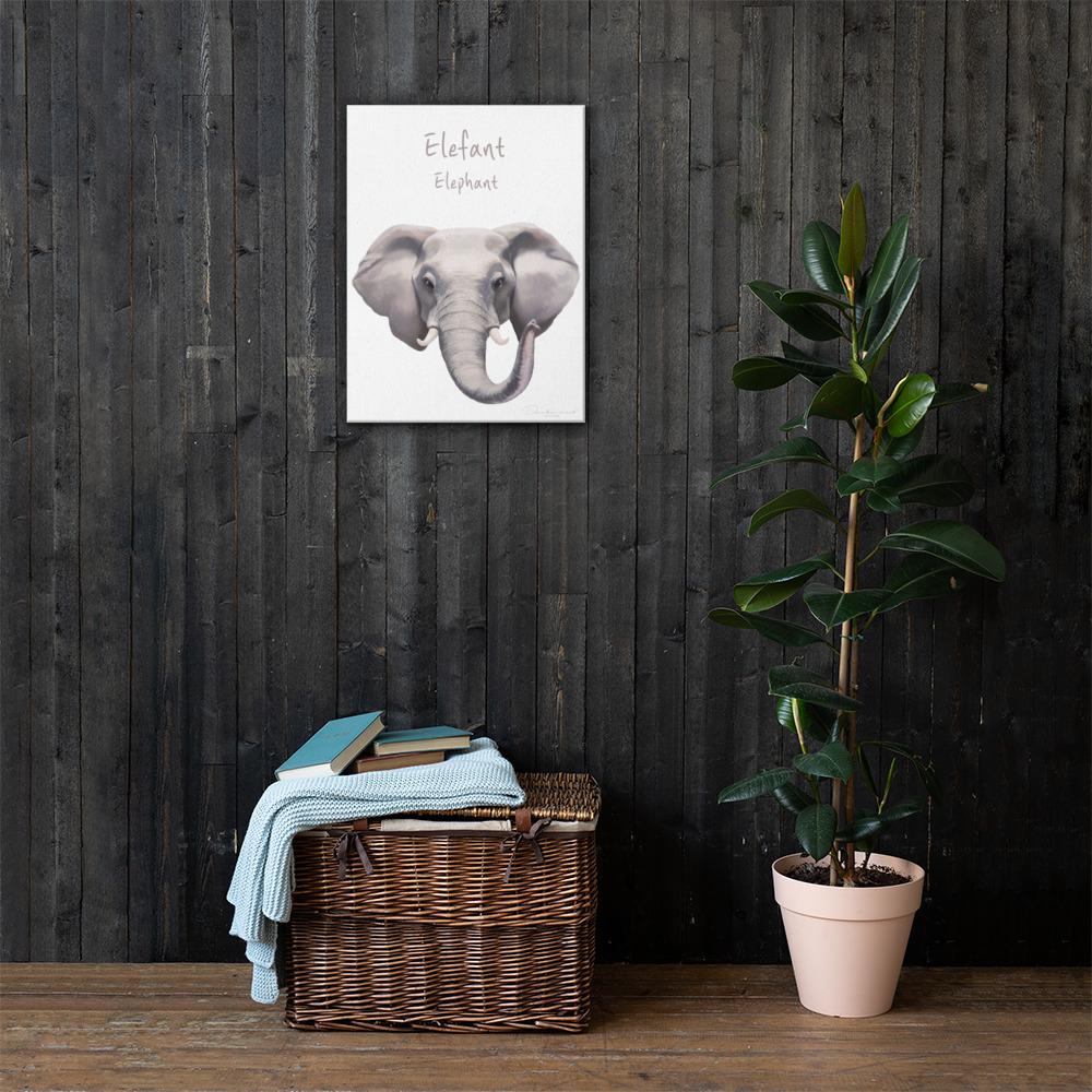 Elefant - Leinwand dear.bon.vivant 46x61 cm artlia