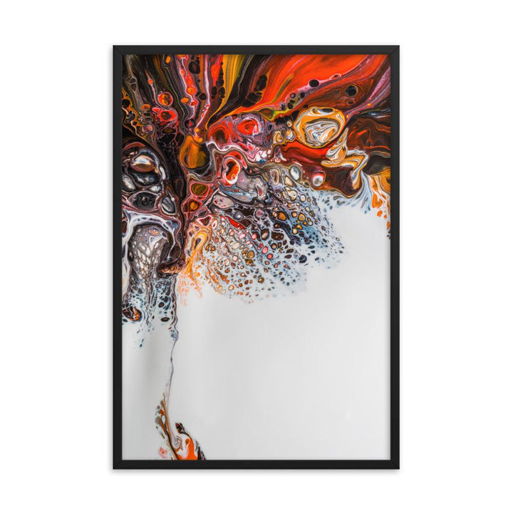 Fractal Abstract 03 - Poster im Rahmen Alexandru Antoci Schwarz / 61x91 cm artlia