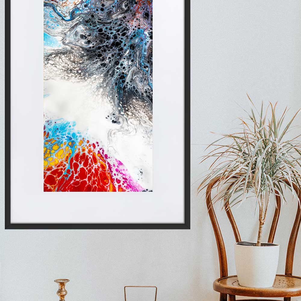 Fractal Abstract 06 - Poster im Rahmen mit Passepartout Alexandru Antoci artlia