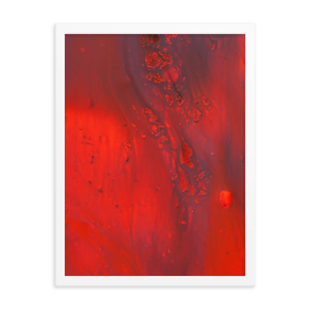 Fractal Abstract 07 - Poster im Rahmen Alexandru Antoci Weiß / 30x41 cm artlia