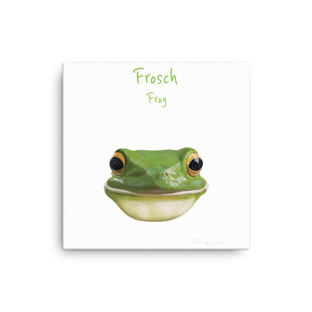 Frosch - Leinwand dear.bon.vivant 30x30 cm artlia