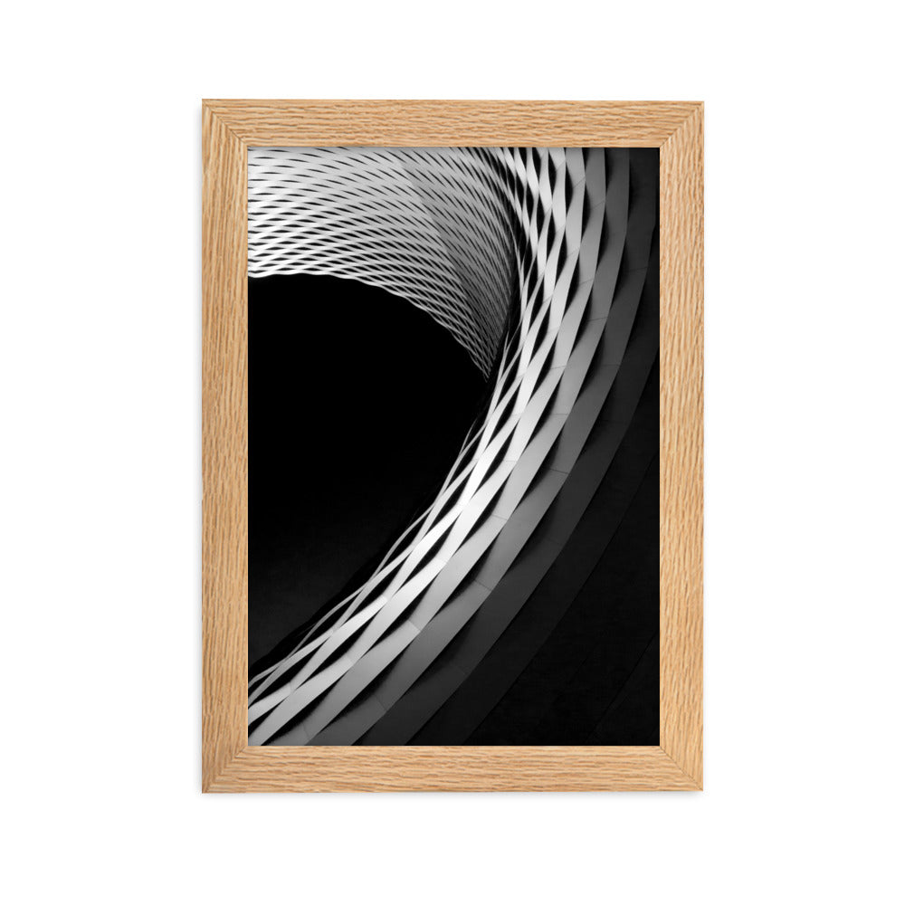 Geometric architecture 1 - Poster im Rahmen Kuratoren von artlia Oak / 21×30 cm artlia