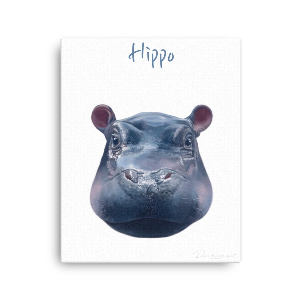 Hippo - Leinwand dear.bon.vivant 41x51 cm artlia