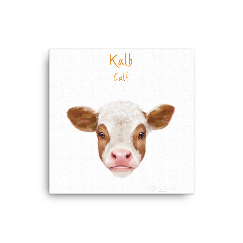 Kalb - Leinwand dear.bon.vivant 30x30 cm artlia