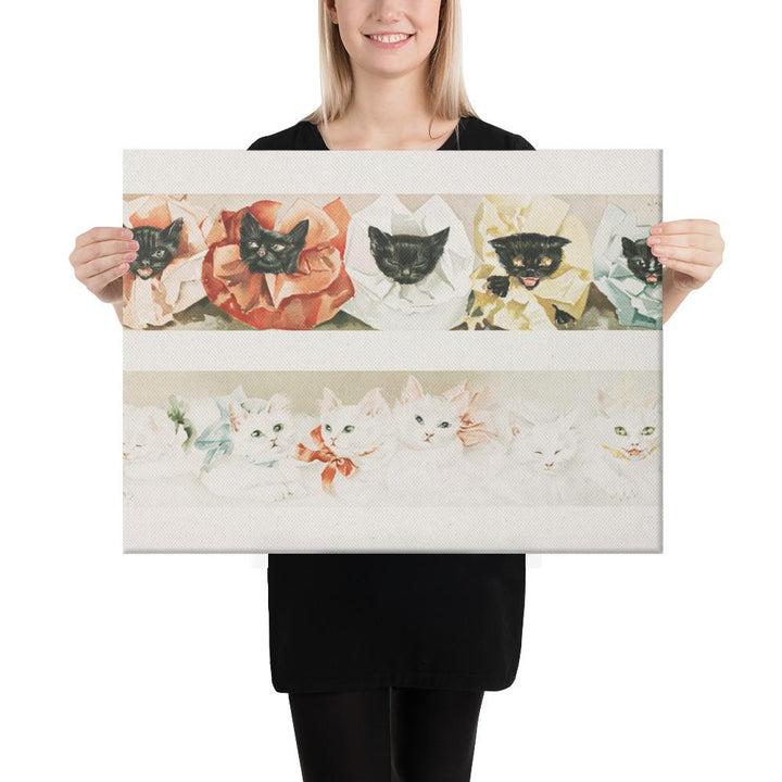 Katzen - Leinwand Boston Public Library 46x61 cm artlia