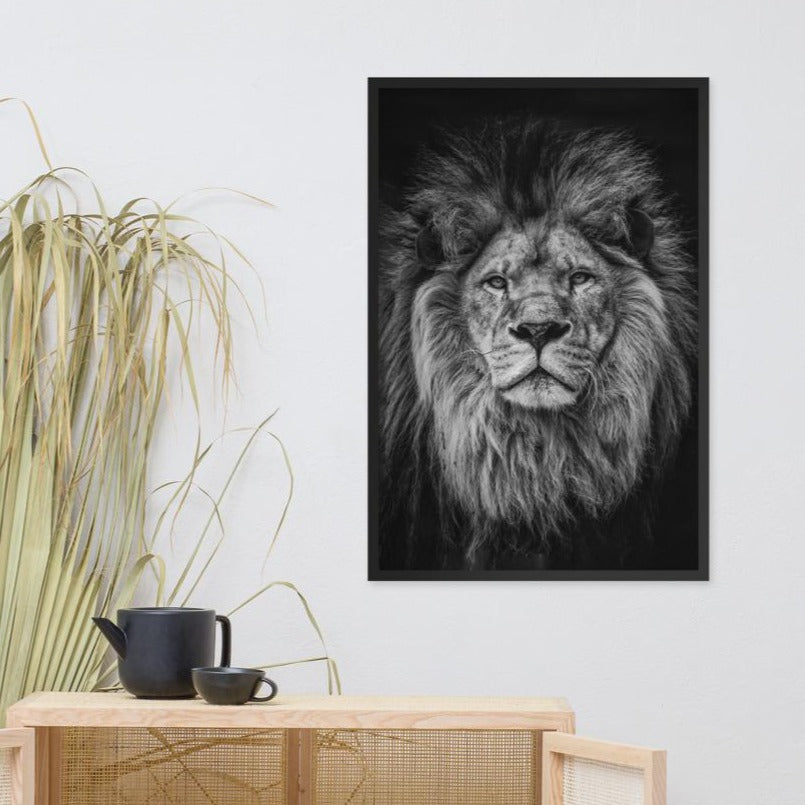 Loewe Lion - Poster im Rahmen artlia artlia