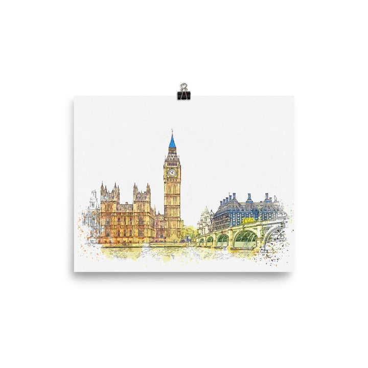 London in Orange - Poster Kuratoren von artlia 20x25 cm artlia