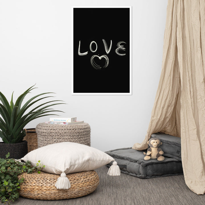 Love with Heart - Poster im Rahmen Kuratoren von artlia artlia