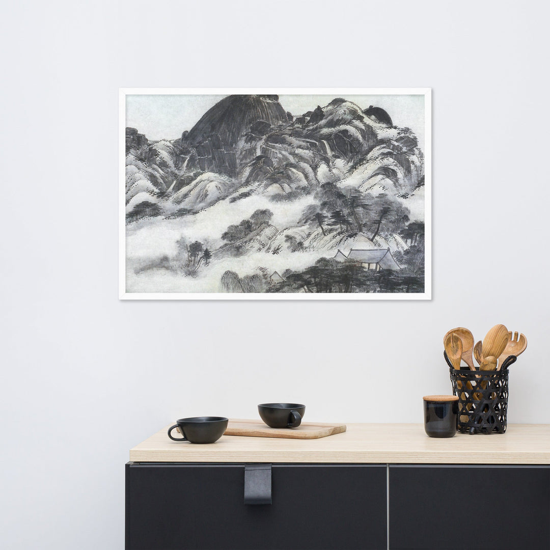 Moutain after Rain, Inwangjesaekdo - Poster im Rahmen artlia artlia