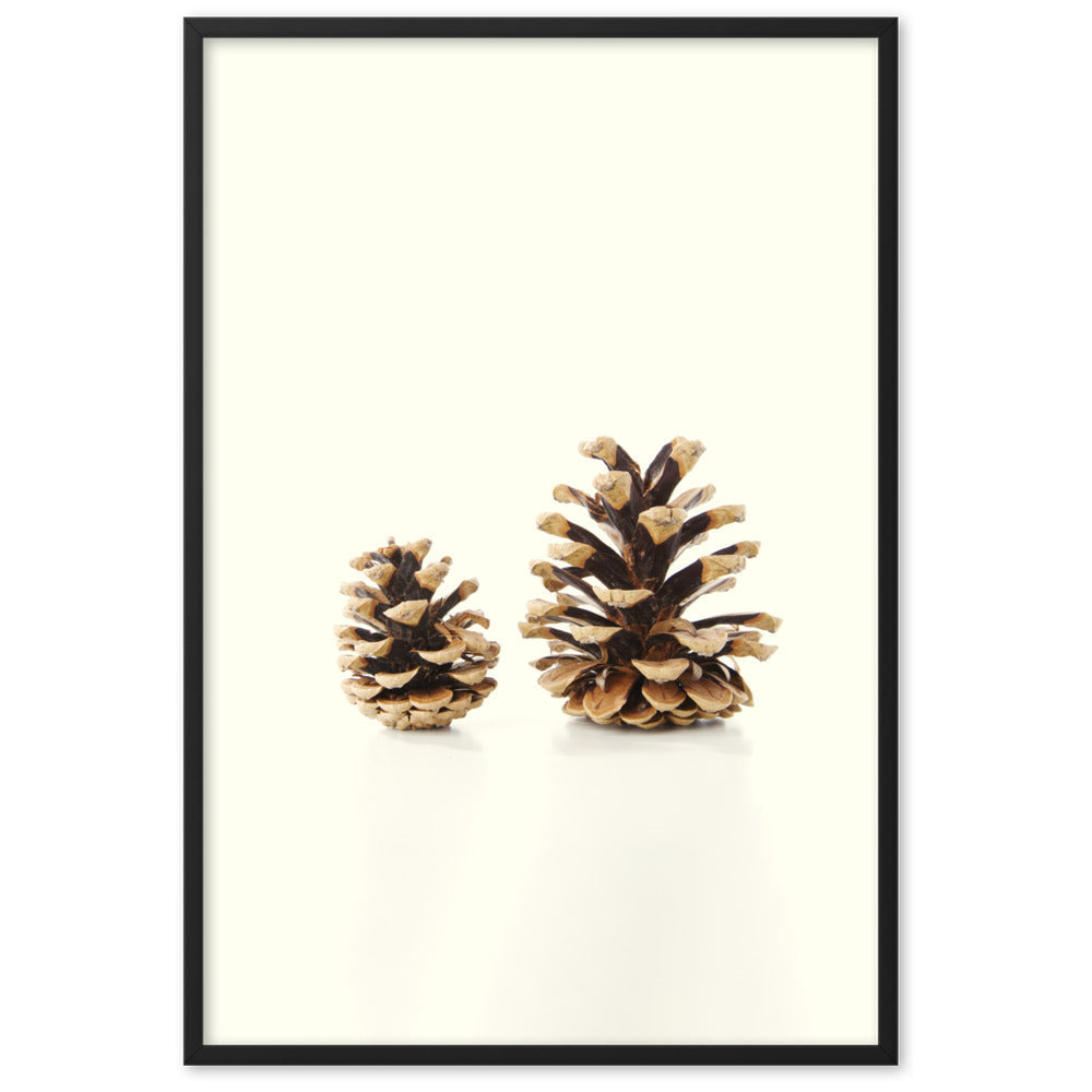 Pine Cone - Poster im Rahmen Kuratoren von artlia Schwarz / 61×91 cm artlia