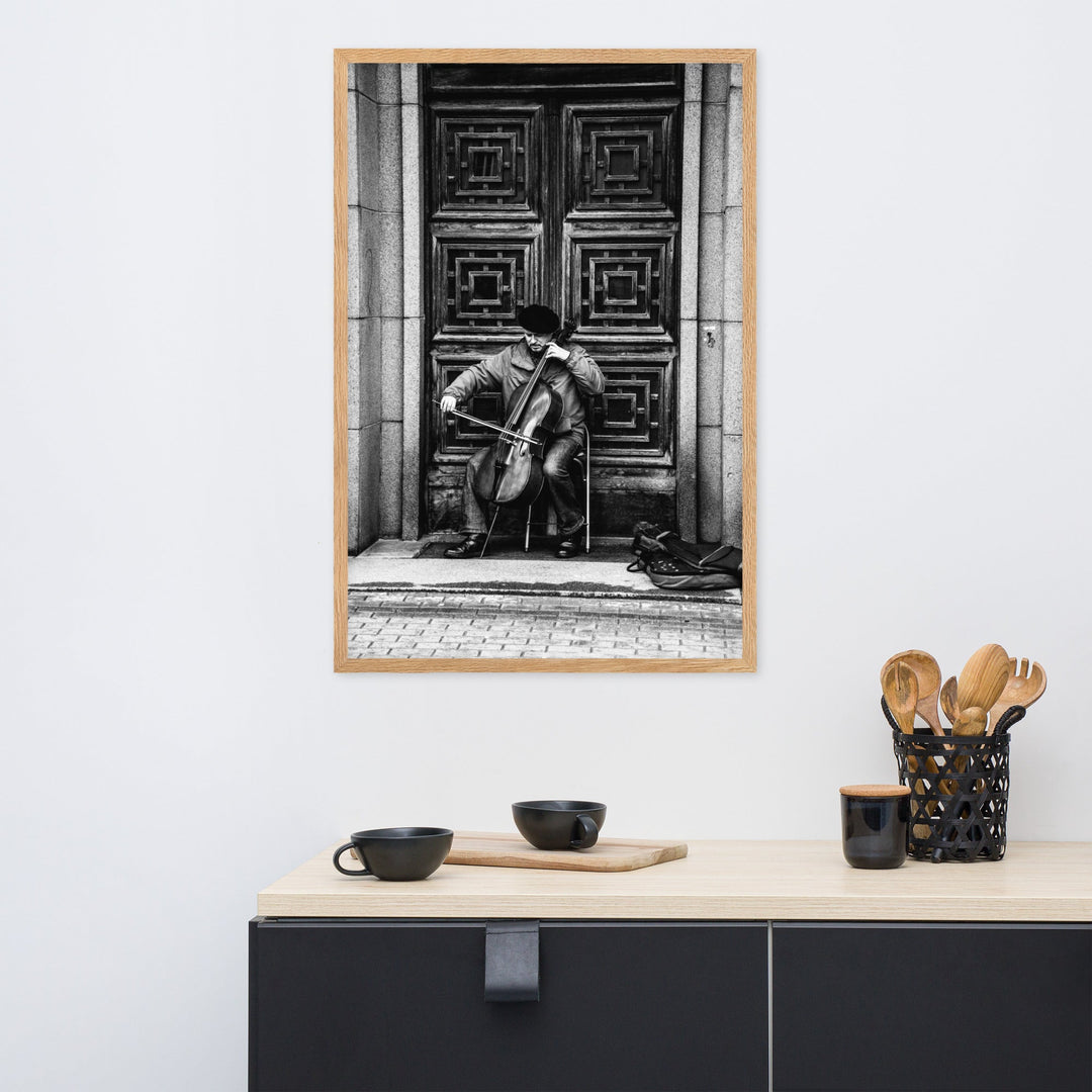 Poster - A Cellist on the Street Kuratoren von artlia artlia