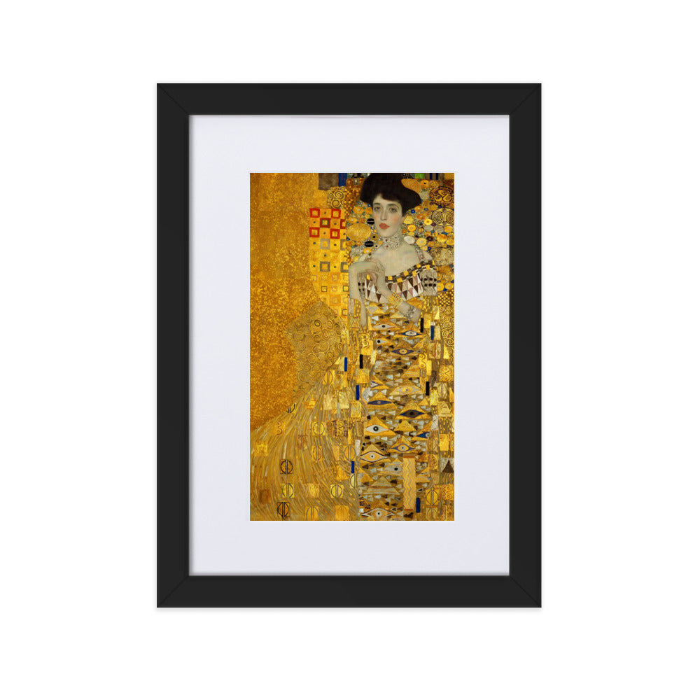 Poster mit Passepartout - Gustav Klimt, Adele Bloch-Bauer Gustav Klimt Schwarz / 21×30 cm artlia