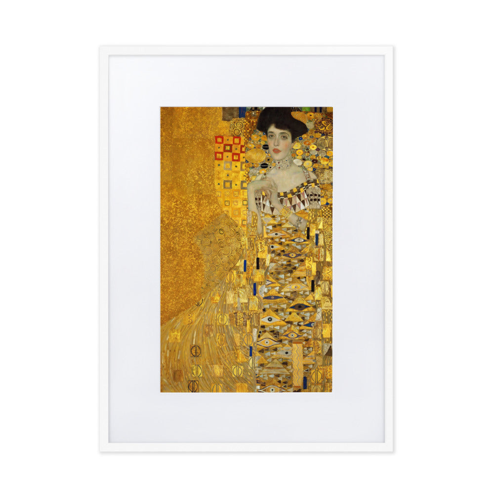 Poster mit Passepartout - Gustav Klimt, Adele Bloch-Bauer Gustav Klimt Weiß / 50×70 cm artlia