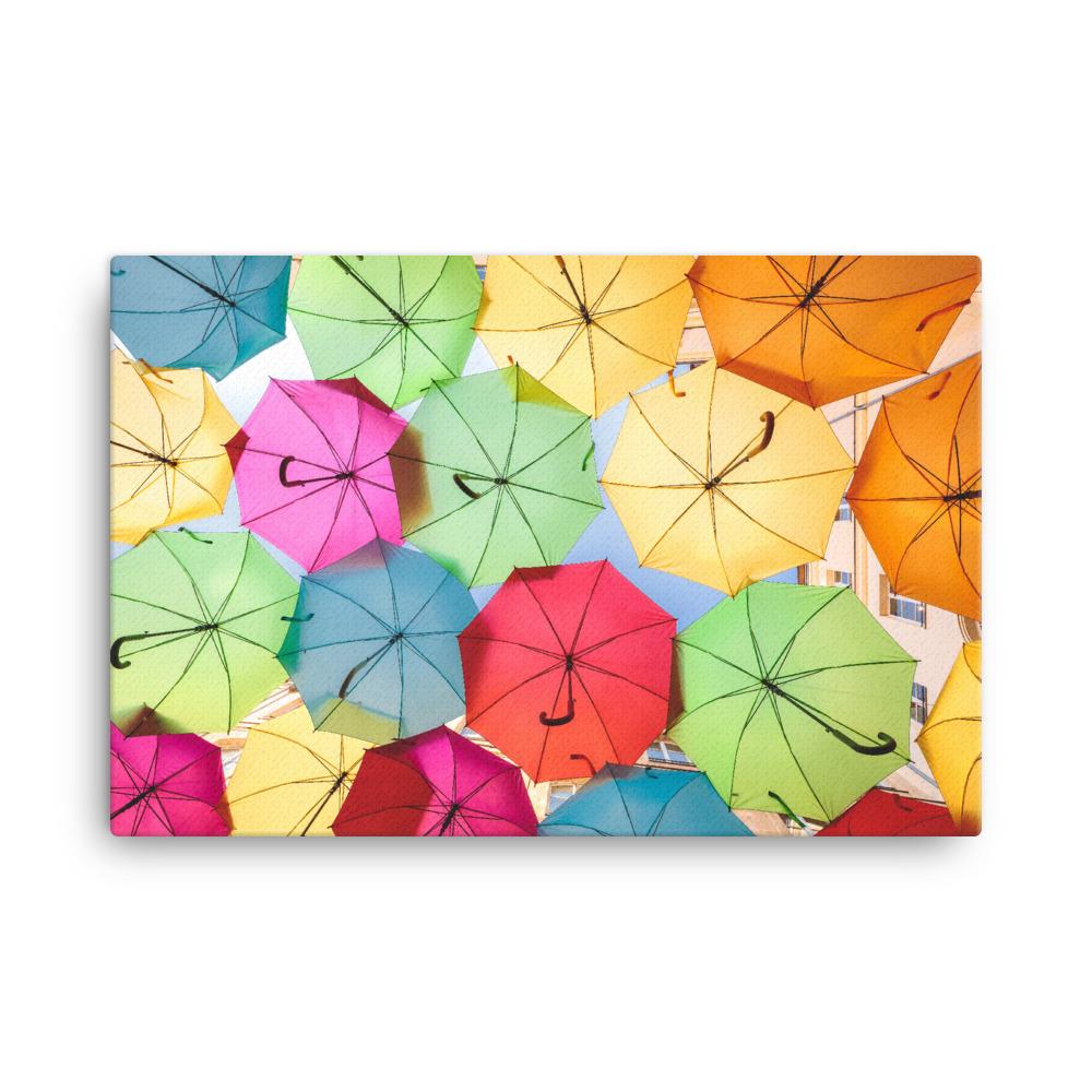 Regenbogenschirm - Leinwand Kuratoren von artlia 61x91 cm artlia