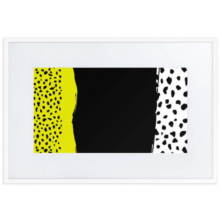 Spots - Poster im Rahmen mit Passepartout artlia Weiß / 61×91 cm artlia