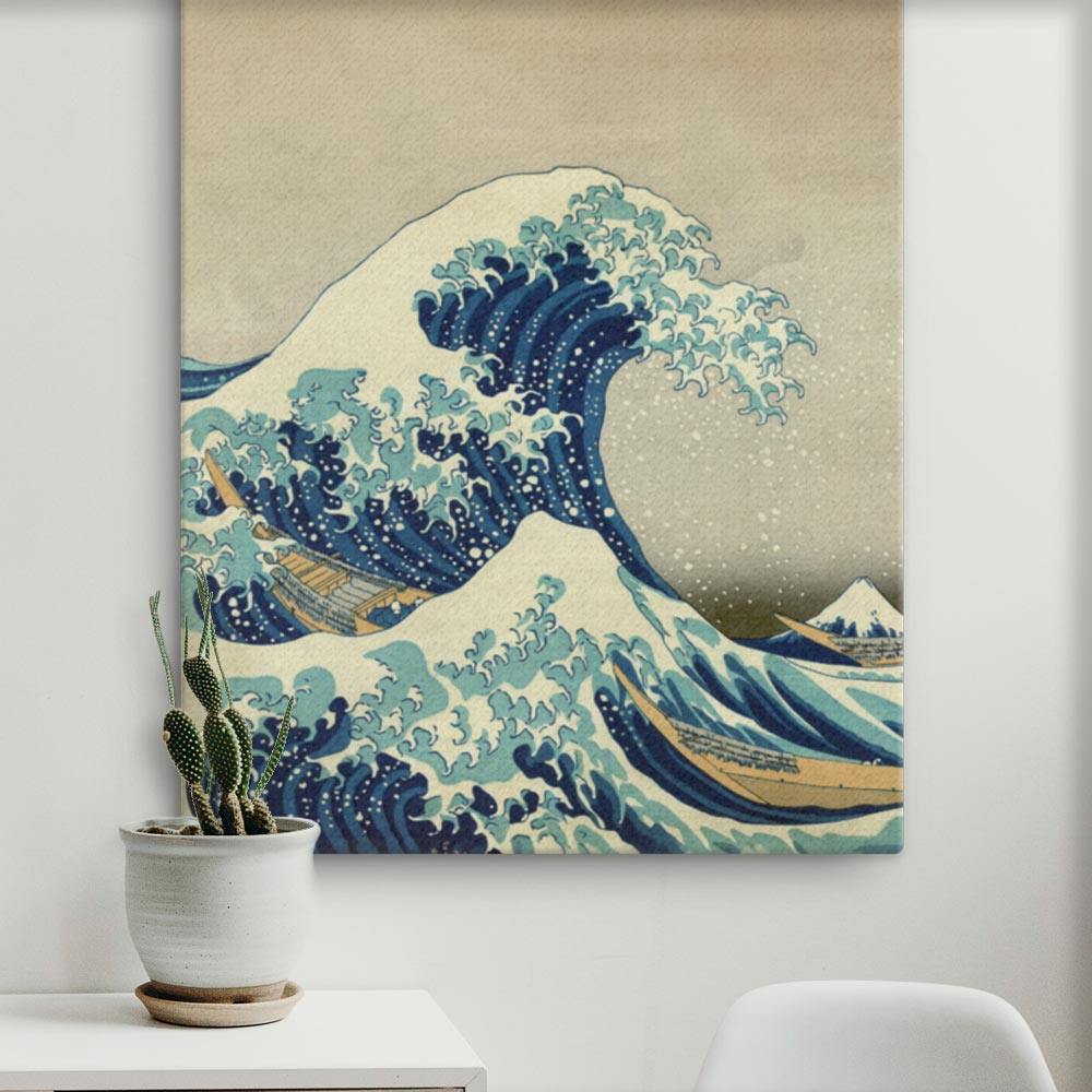 The Great Wave Hokusai - Leinwand Katsushika Hokusai artlia