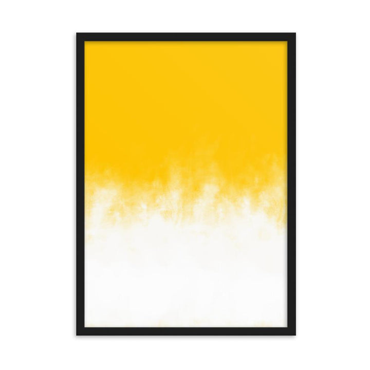 Yellow Gradient - Poster im Rahmen artlia Schwarz / 50×70 cm artlia